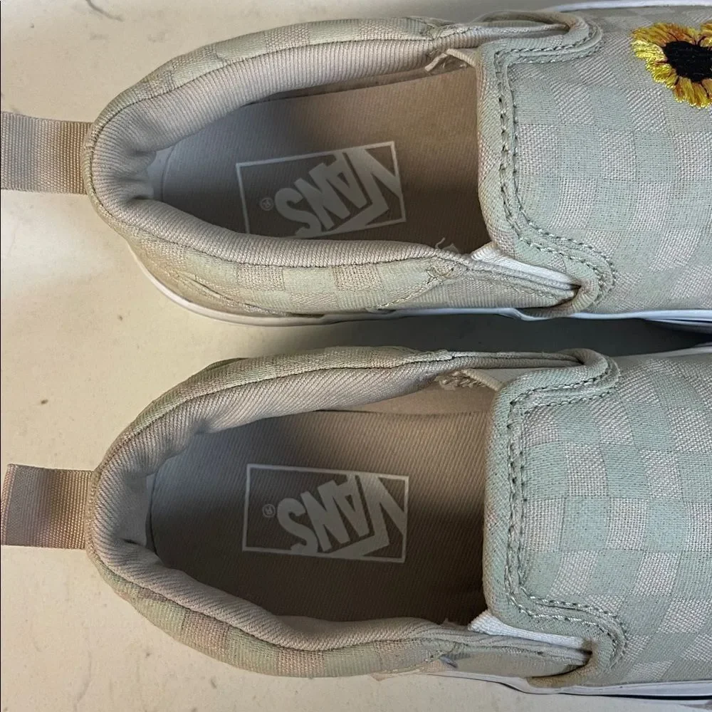 Vans® Asher Sunflower Kids' Slip-On Shoes Size 13